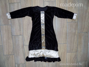 Fekete bársony ruha boszi boszorkány vámpír hercegnő jelmez E2 4472 << lejárt 6709458 76 fotója
