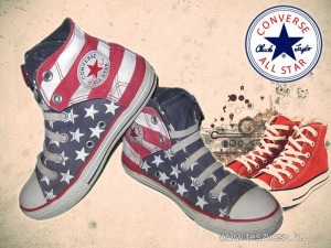 Converse All Star USA zászlós magas szárú tornacipő! 33-as méret! EREDETI << lejárt 2596505 0 fotója