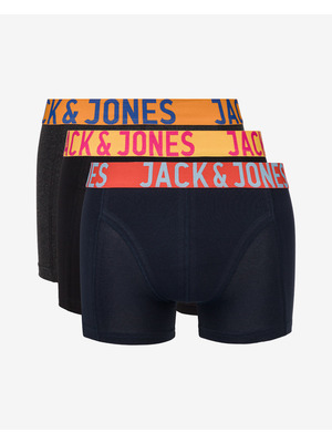 Jack & Jones Crazy Solid Boxeralsó 3 db Fekete Kék << lejárt 8055