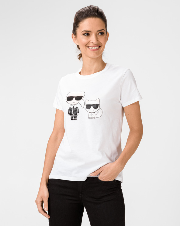 Karl Lagerfeld Ikonik Karl & Choupette Póló Fehér << lejárt 6210617 85 fotója