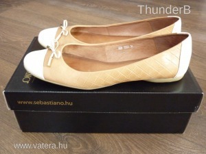 Kitűnő állapotú női Sebastiano bőr balerina cipő (39) << lejárt 5962042 87 fotója