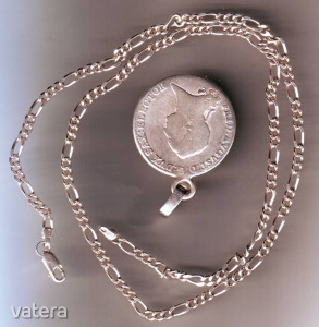 Férfi ezüst nyaklánc régi, ezüst pénz medállal << lejárt 7668498 21 fotója