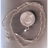 Férfi ezüst nyaklánc régi, ezüst pénz medállal << lejárt 68691