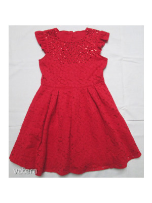 Next nagyon szép, újszerű piros alkalmi csipke ruha 6-7 év 116/122 << lejárt 991388