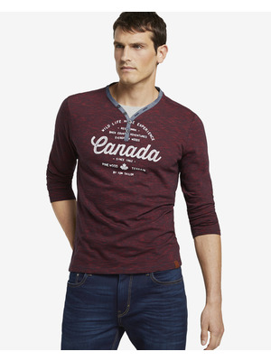 Tom Tailor Henley Póló Piros