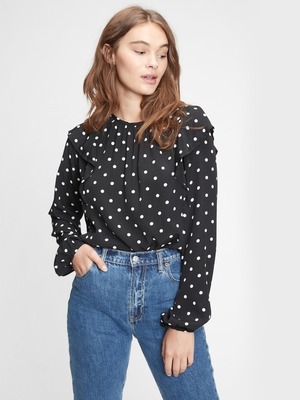 GAP Blúz Fekete