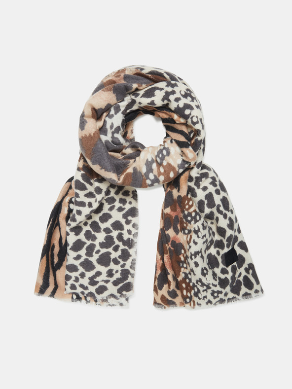 Desigual Animal Patch Bufanda Kendő Barna fotója