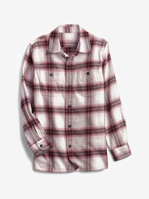 GAP Flannel Gyerek ing Piros