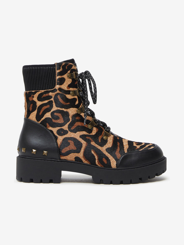 Desigual Biker Leopa Bokacipő Barna fotója