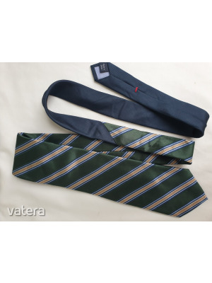 Tommy Hilfiger zöld csíkos selyem nyakkendő << lejárt 83901
