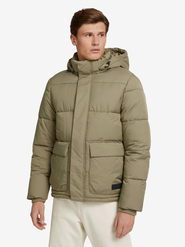 Tom Tailor Denim Clean Puffer Dzseki Zöld fotója