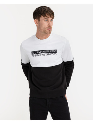 Calvin Klein Mirrored Logo Melegítőfelső Fekete Fehér << lejárt 764947