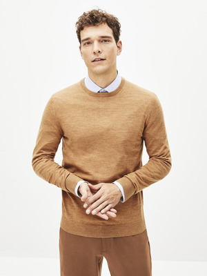 Celio Metal Pulóver Barna