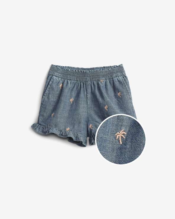 GAP Chambray Ruffle Pull-On Gyerek Rövidnadrág Kék << lejárt 6527299 22 fotója