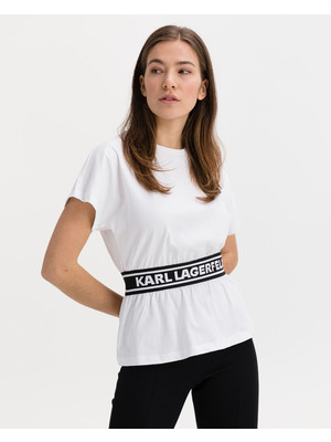 Karl Lagerfeld Logo Tape Póló Fehér << lejárt 361440
