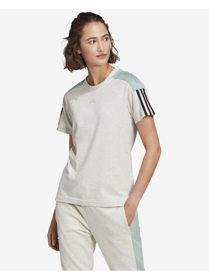 adidas Performance Essentials Logo Póló Zöld Bézs