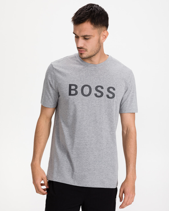 BOSS Logo Póló Szürke fotója