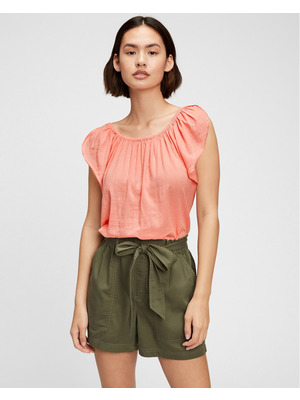 GAP Ruffle Póló Narancssárga