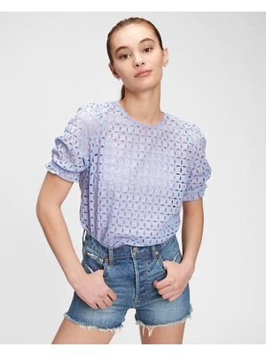 GAP Puff Blúz Kék