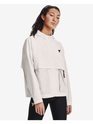 Under Armour Project Rock Woven Dzseki Fehér
