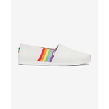 TOMS Unity Rainbow Slip On Fehér