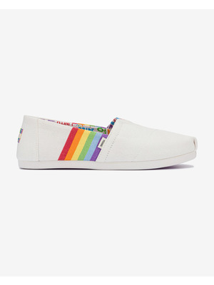 TOMS Unity Rainbow Slip On Fehér