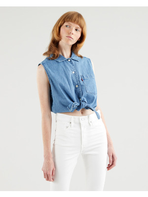 Levi's® Rumy Button Crop top Kék