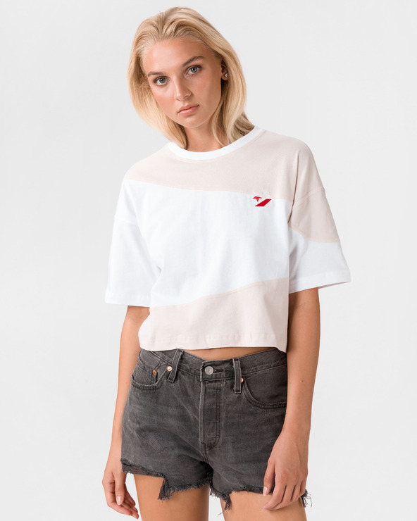 Converse Rivarly Crop top Fehér Bézs fotója