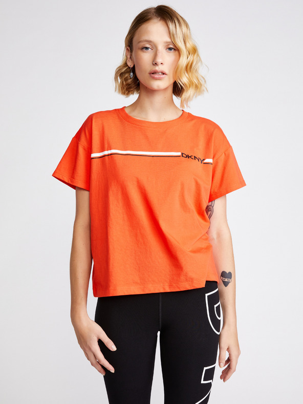 DKNY Logo Póló Narancssárga fotója