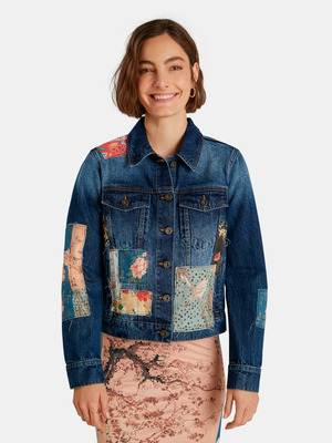 Desigual Japo Patch Dzseki Kék