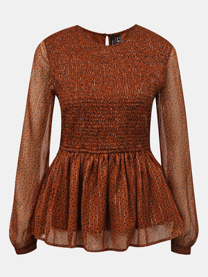 Vero Moda Lola Blúz Barna