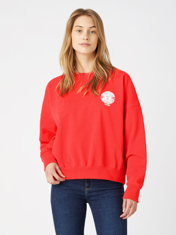 Wrangler Relaxed Melegítőfelső Piros << lejárt 22921 37 << lejárt 7890795 89 fotója
