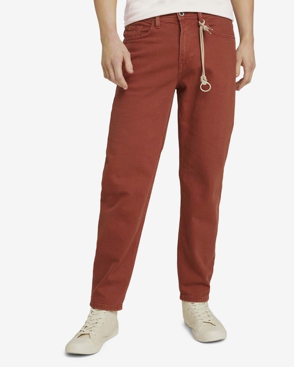 Tom Tailor Denim Farmernadrág Piros fotója