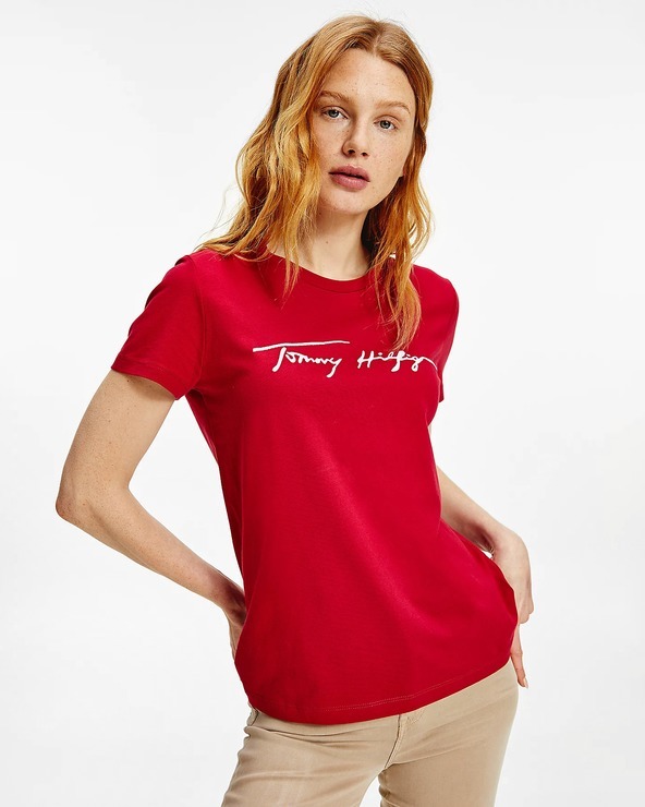 Tommy Hilfiger Póló Piros fotója