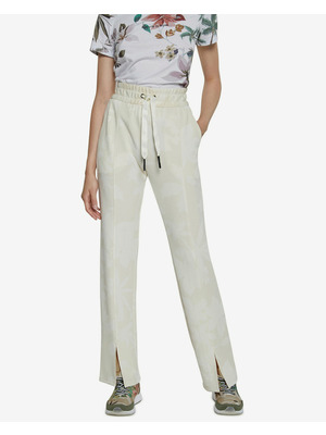 Desigual Pintuck Nadrág Sárga