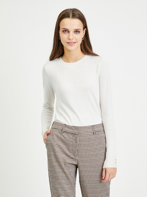 Vero Moda Silky Pulóver Fehér