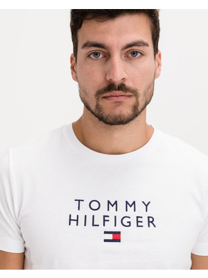 Tommy Hilfiger Embroidered Logo Póló Fehér << lejárt 351178