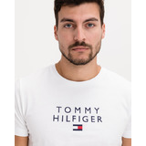 Tommy Hilfiger Embroidered Logo Póló Fehér