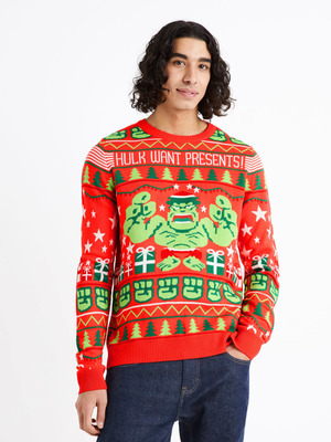 Celio Hulk Pulóver Piros