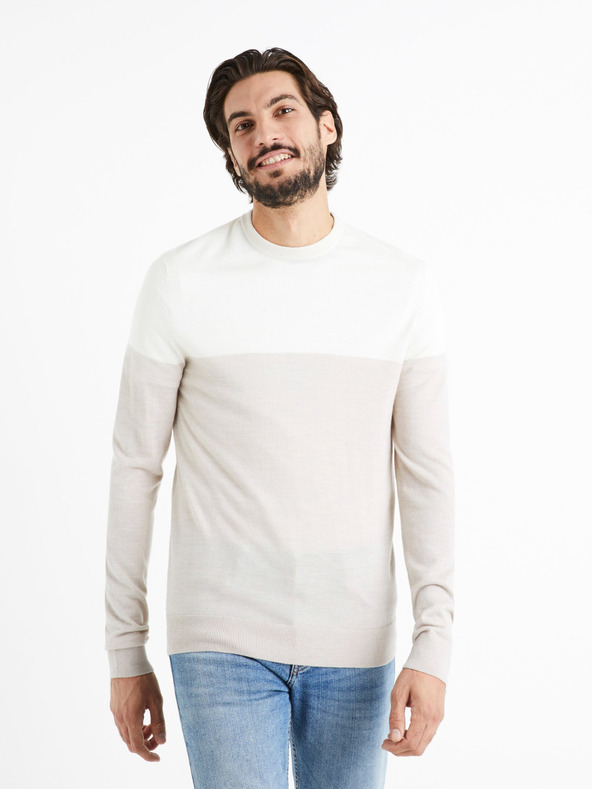 Celio Cemeribloc Pulóver Bézs << lejárt 8903430 2 << lejárt 3771898 18 fotója