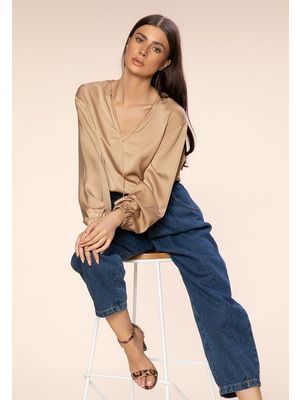 Boemia camel blúz