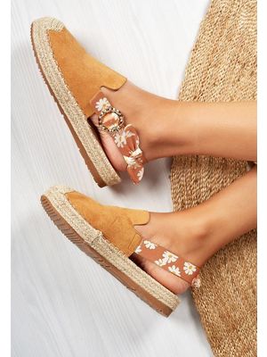 Pamira camel női espadrilles