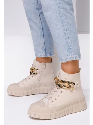 Serna bézs high-top sneakers