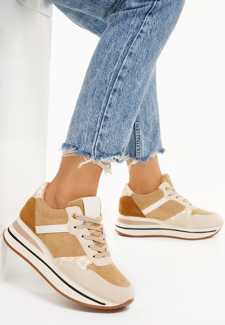 Refina camel női sneakers fotója