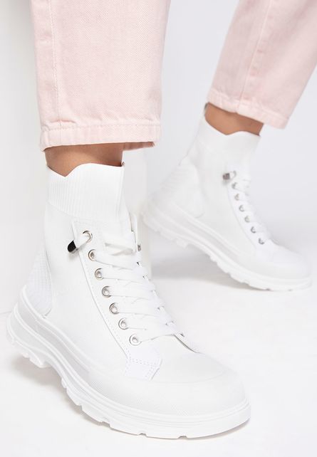 Kalida fehér high-top tornacipő fotója