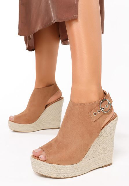 Chelsie camel platform szandál fotója