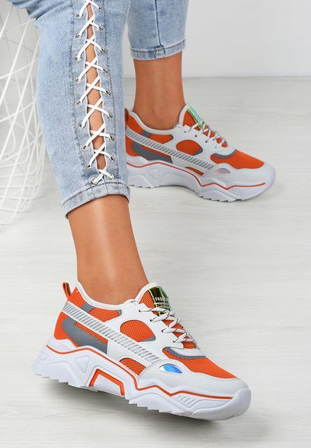 Faster narancssárga női sneakers fotója