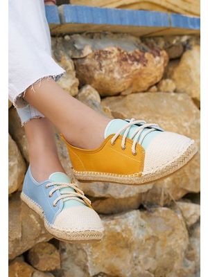 Doria sárga női espadrilles