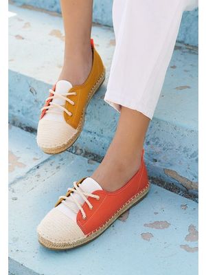 Doria narancssárga női espadrilles