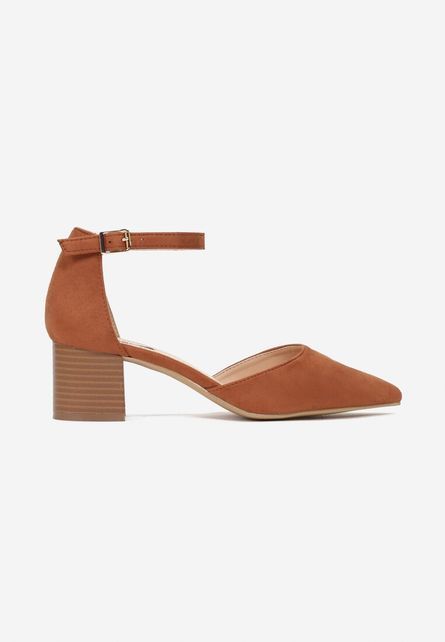 Cromada camel magassarkú cipők fotója